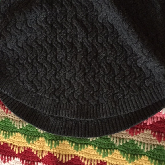 Hi-Lo Charcoal Grey Chunky Jeanne Pierre Sweater L - Picture 4 of 4